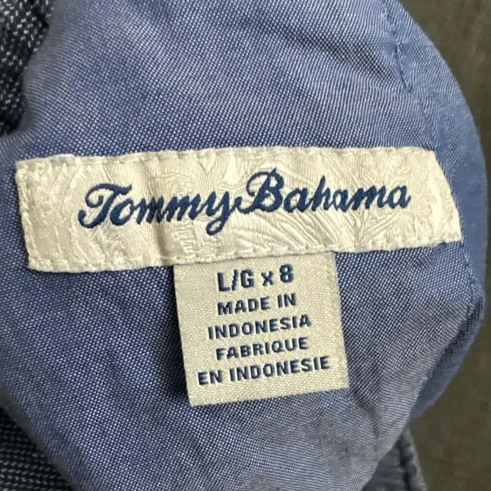 Tommy Bahama Men's Size Large x 6 Blue Linen Blend Chino Shorts